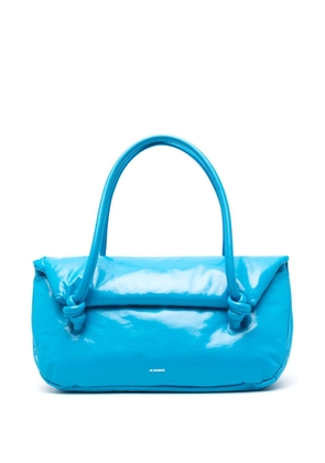 Jil Sander medium leather shoulder bag - Blue