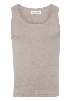 extreme cashmere nº333 fine-knit tank top - Brown