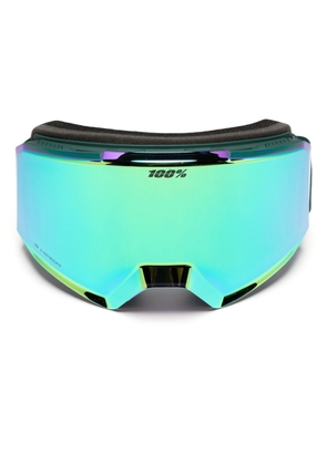 100% Eyewear Norg mirrored ski goggles - Green