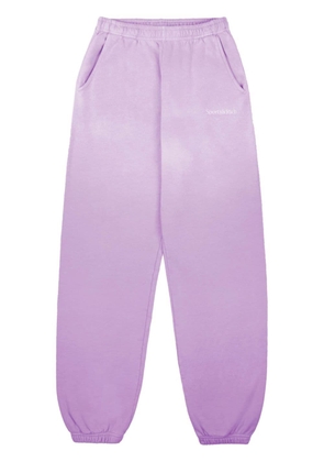 Sporty & Rich faded straight-leg track pants - Purple