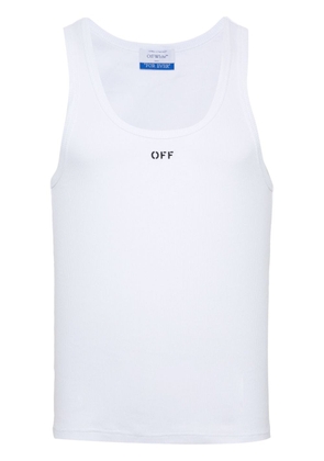 Off-White logo-print tank top