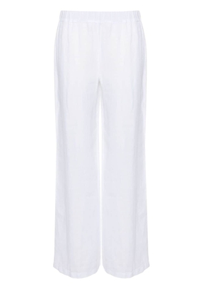 120% Lino straight-leg linen trousers - White