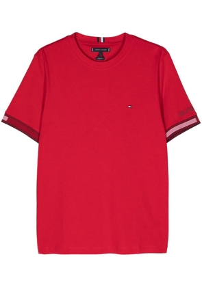 Tommy Hilfiger logo-embroidered cotton T-shirt