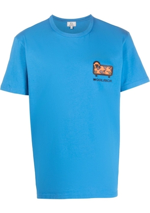 Woolrich patch-detail short-sleeved T-shirt - Blue