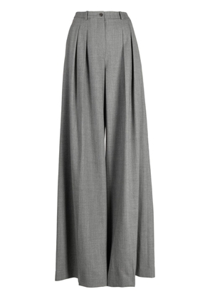 Michael Kors Collection Tropical wide-leg pleated trousers - Grey
