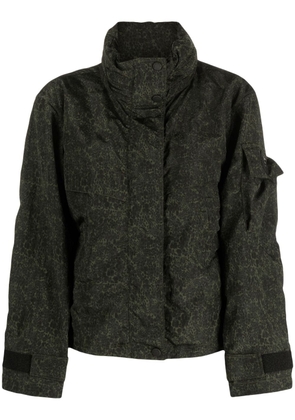 Woolrich camouflage-print hooded jacket - Green