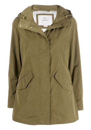 Woolrich hooded zipped military jacket - Green