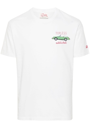 MC2 Saint Barth logo-embroidered organic cotton T-shirt - White