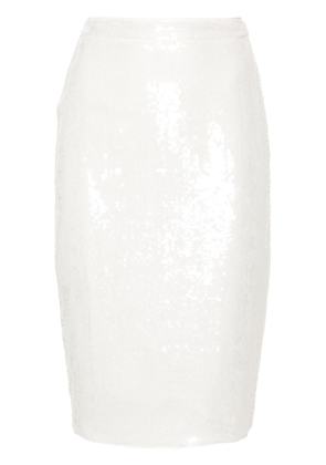 Theory KL sequined midi skirt - White