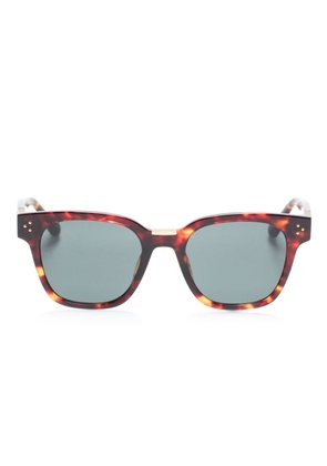 Linda Farrow Sanchez square-frame sunglasses - Brown