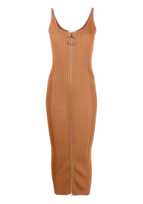 Rabanne sleeveless knitted dress - Brown