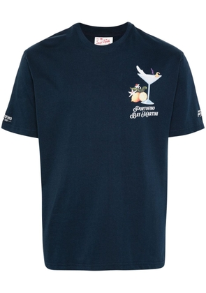 MC2 Saint Barth Portofino Bay Martini-print organic cotton T-shirt - Blue