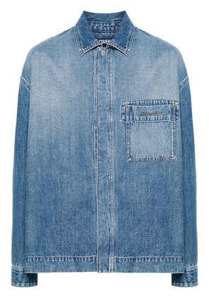Jacquemus La chemise logo-embroidered denim shirt - Blue