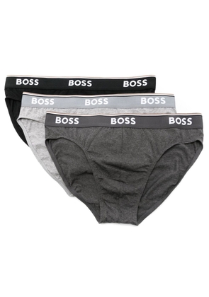 BOSS stripe-trim briefs (pack of 3) - Grey