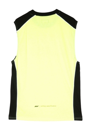 izzue contrasting printed tank vest - Yellow