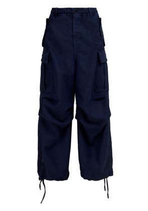 Marni cargo-pocket cotton trousers - Blue