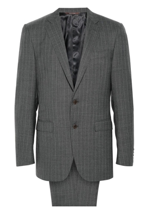 Canali striped single-breasted suit - Grey