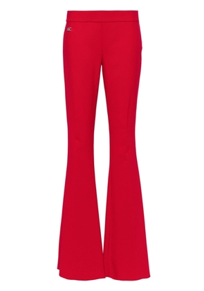 DSQUARED2 logo-plaque flared-leg trousers