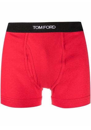 TOM FORD logo waistband boxers - Red
