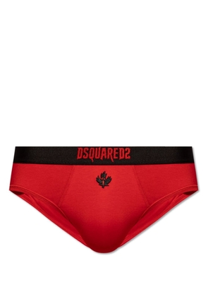 DSQUARED2 Horror maple leaf-embroidered briefs
