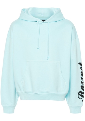 RASSVET logo-print cotton hoodie - Blue