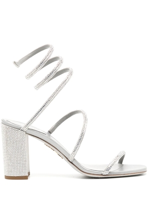 René Caovilla crystal embellished sandals - Silver