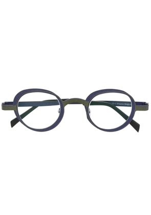 Theo Eyewear Eye-Witness round-frame glasses - Blue