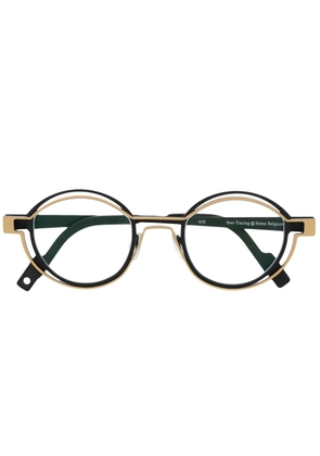Theo Eyewear round-frame glasses - Gold
