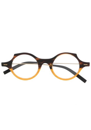 Theo Eyewear Patatas tortoiseshell round-frame glasses - Brown
