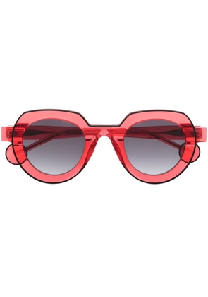 Theo Eyewear Josef 14 round-frame sunglasses - Red