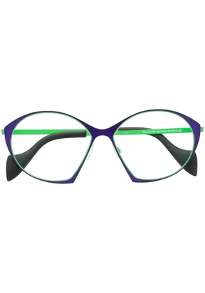 Theo Eyewear oversize-frame glasses - Purple