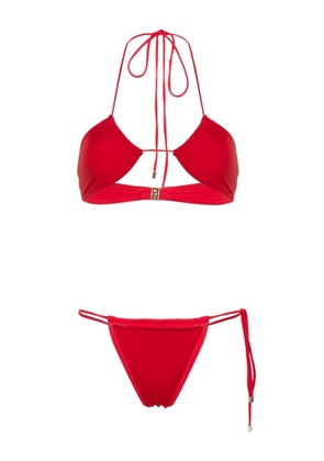 Manokhi halterneck bikini set - Red