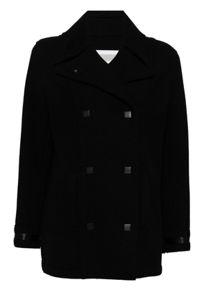 CHANEL Pre-Owned 2005 Sport line logo-buttons coat - Black