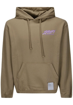 Satisfy logo-print cotton hoodie - Brown