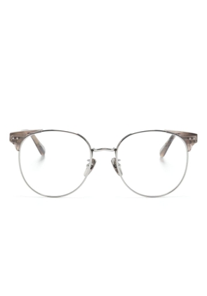 Linda Farrow Spence round-frame glasses - Silver