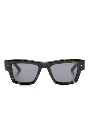 Valentino Eyewear tortoiseshell-effect square-frame sunglasses - Green
