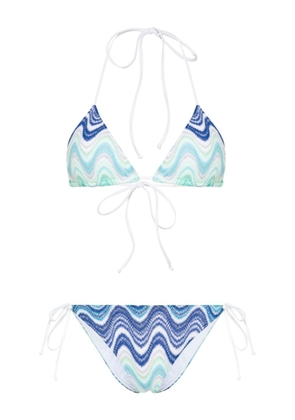 MC2 Saint Barth Leah Virgo triangle bikini - Blue