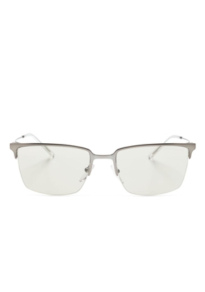 Emporio Armani rectangle-frame sunglasses - Silver