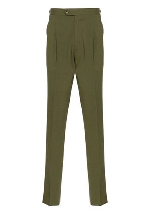 PT Torino pleat-detail tailored trousers - Green