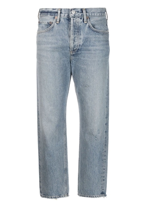 AGOLDE Parker mid-rise cropped jeans - Blue