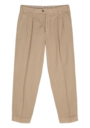 PT Torino The Reporter low-rise tapered trousers - Neutrals
