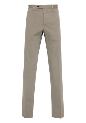 PT Torino textured tapered trousers - Grey