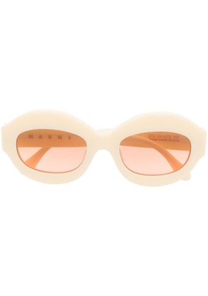 Marni Eyewear 01U oval-frame sunglasses - Neutrals