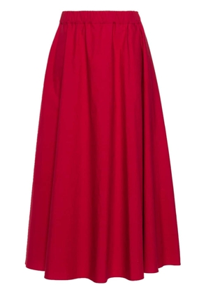 P.A.R.O.S.H. poplin cotton skirt - Red