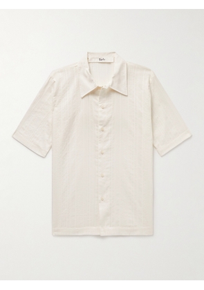 Séfr - Suneham Striped Cotton-Voile Shirt - Men - Neutrals - S