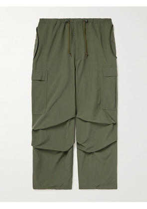 Beams Plus - Wide-Leg Ripstop Drawstring Cargo Trousers - Men - Green - S
