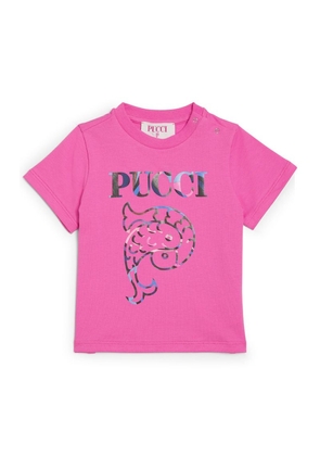 Pucci Junior Cotton Logo T-Shirt (6-24 Months)