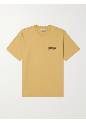 Carhartt WIP - Stamp Logo-Print Cotton-Jersey T-Shirt - Men - Yellow - XS