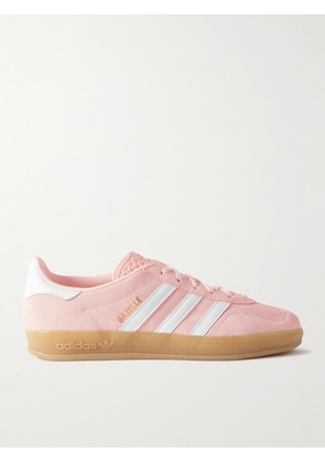 adidas Originals - Gazelle Indoor Faux Leather-Trimmed Suede Sneakers - Men - Pink - UK 5