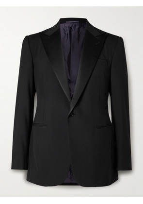 Ralph Lauren Purple Label - Gregory Slim-Fit Satin-Trimmed Wool Tuxedo Jacket - Men - Black - UK/US 36